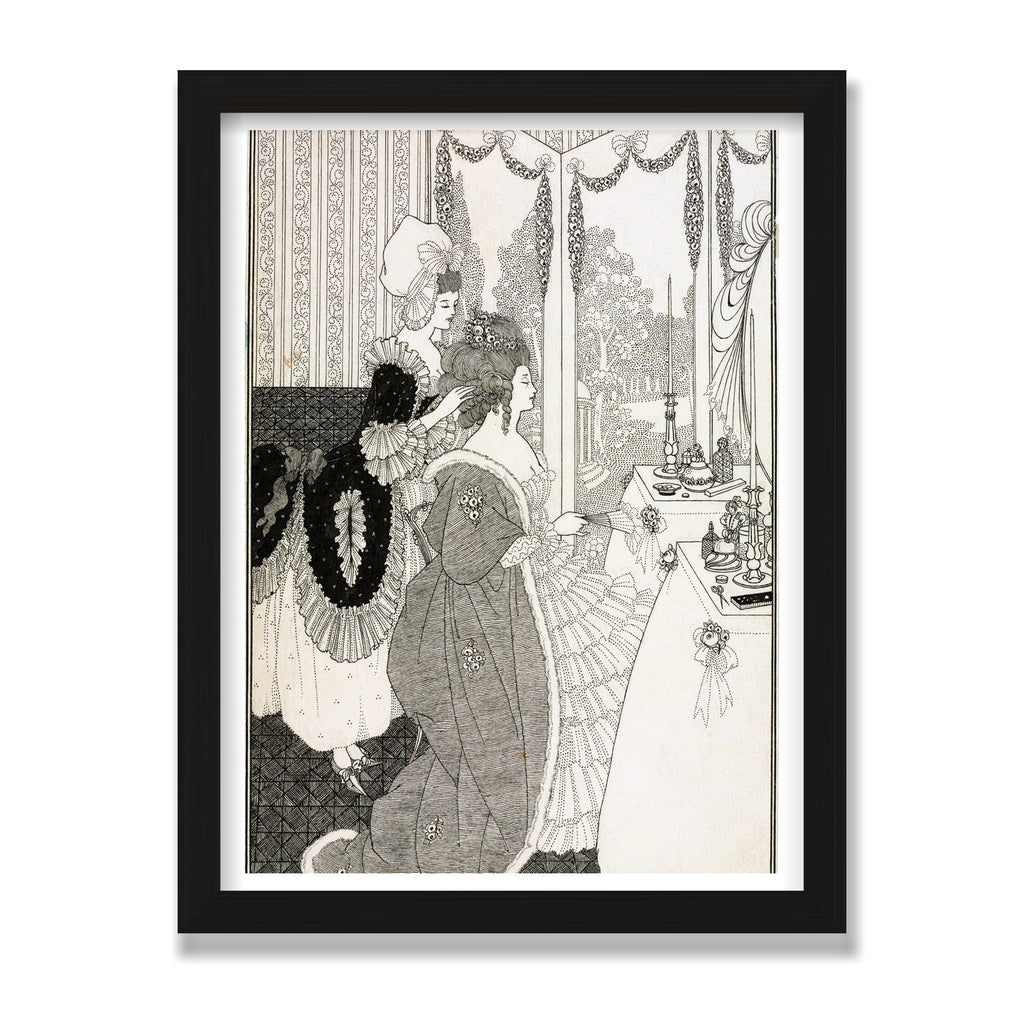 The Toilet (The Rape of the Lock), 12 × 16 in, Black Oak frame