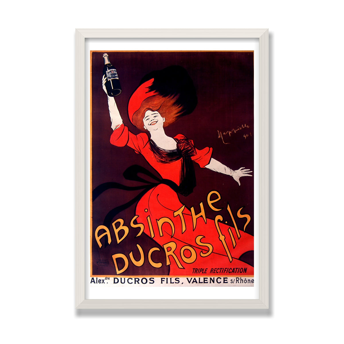 Absinthe Ducros, 16 × 24 in, White Oak frame