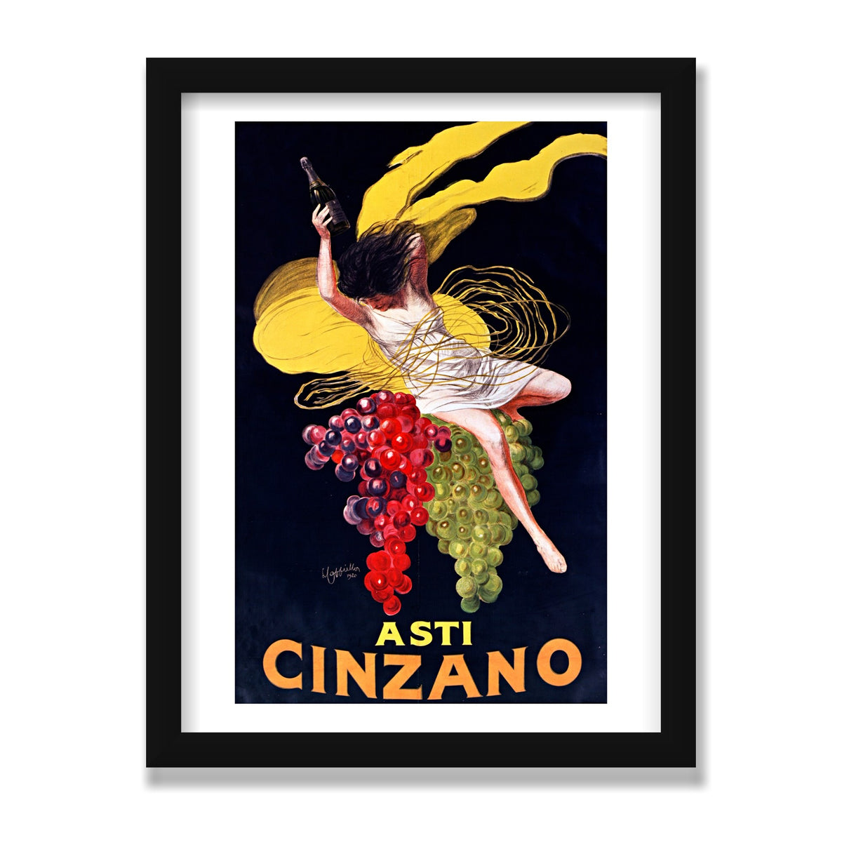 Asti Cinzano, 12 × 16 in, Black Satin frame
