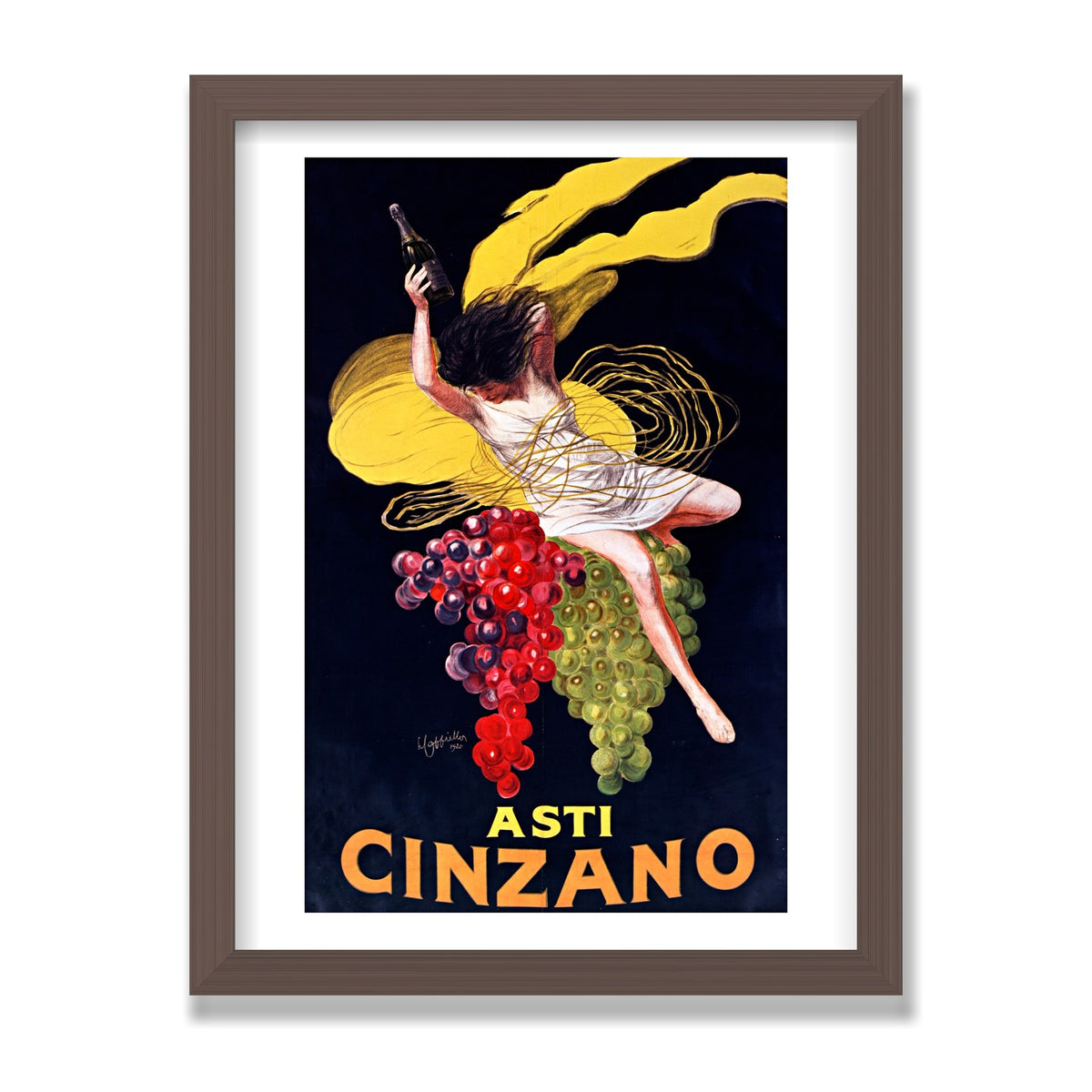 Asti Cinzano, 12 × 16 in, Walnut frame