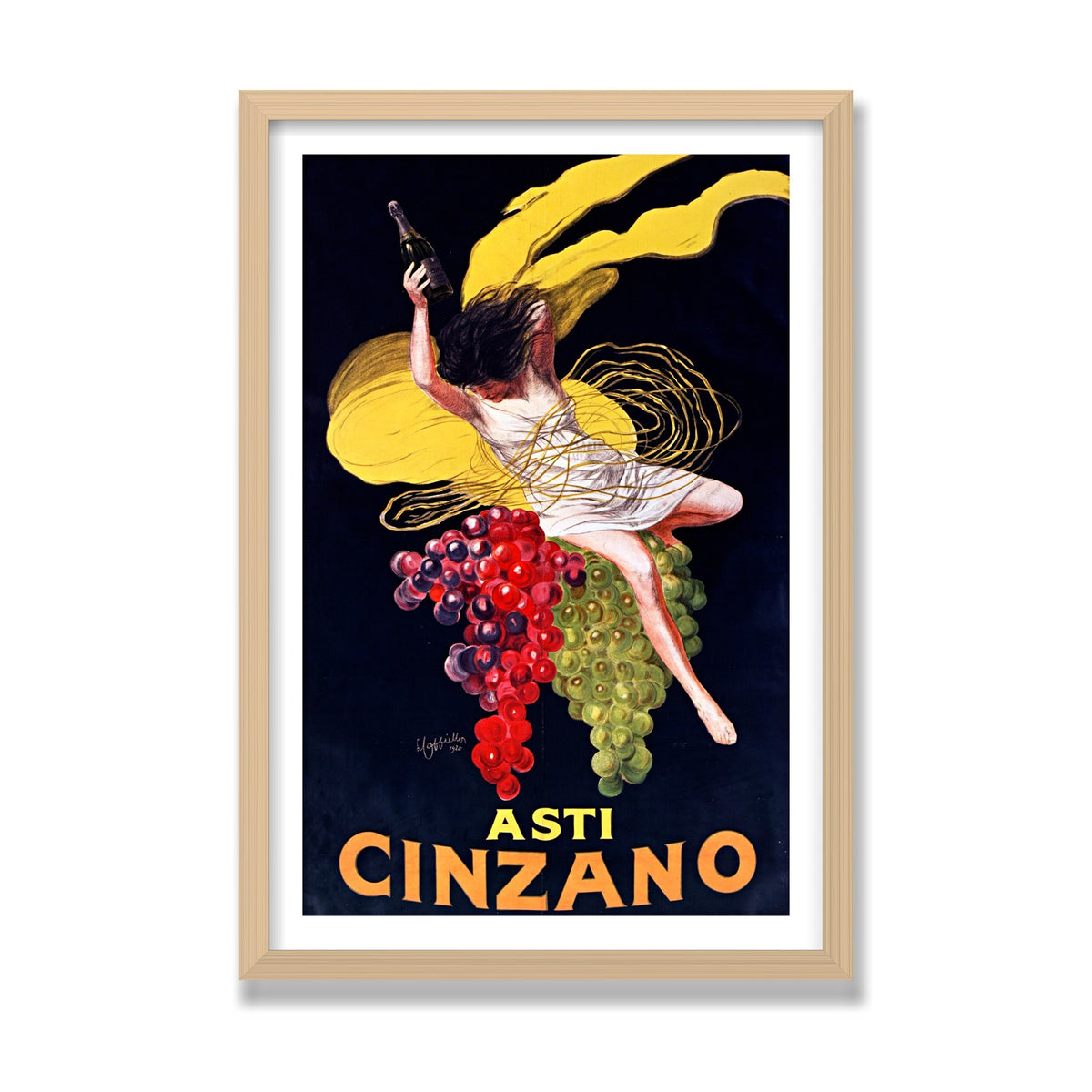 Asti Cinzano, 16 × 24 in, Natural Oak frame