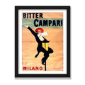 Bitter Campari, Milano (1912), 12 × 16 in, Black Oak frame