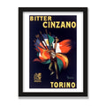 Bitter Cinzano, 12 × 16 in, Black Oak frame