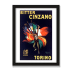 Bitter Cinzano, 12 × 16 in, Black Oak frame