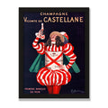 Champagne de Castellane, 12 × 16 in, Black Oak frame