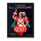 Champagne de Castellane, 12 × 16 in, Black Oak frame
