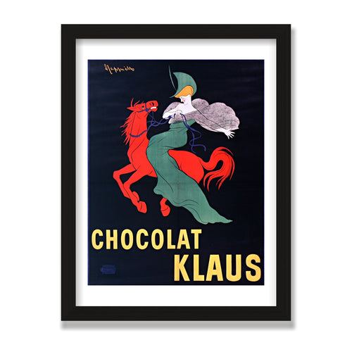 Chocolat Klaus, 12 × 16 in, Black Oak frame
