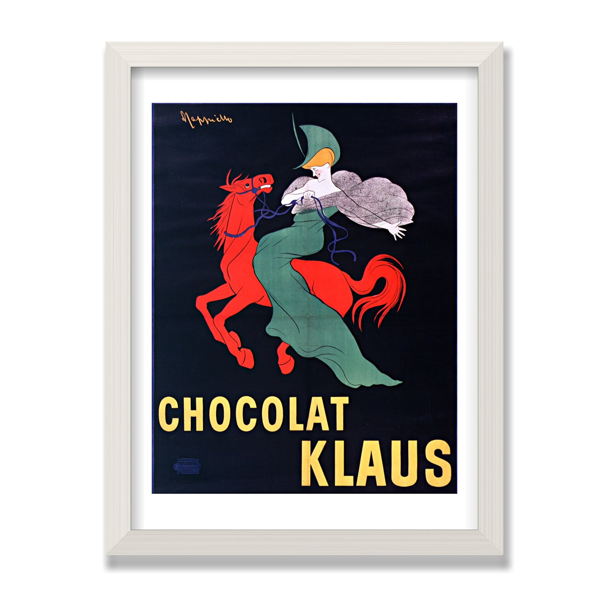Chocolat Klaus, 12 × 16 in, White Oak frame