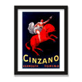 Cinzano, 12 × 16 in, Black Oak frame