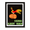 Cognac Albert Robin, 12 × 16 in, Black Oak frame