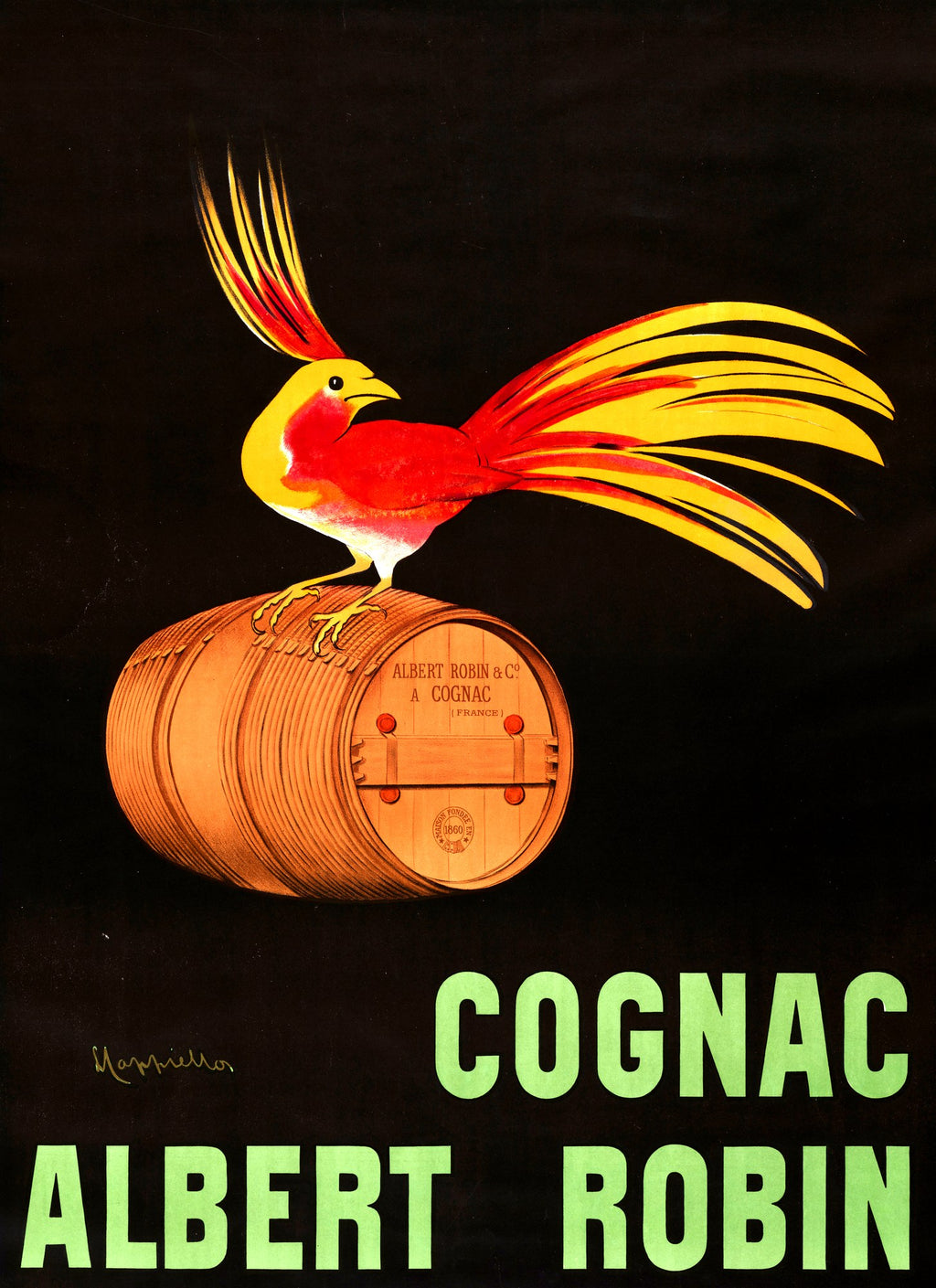 Cognac Albert Robin, unframed artwork