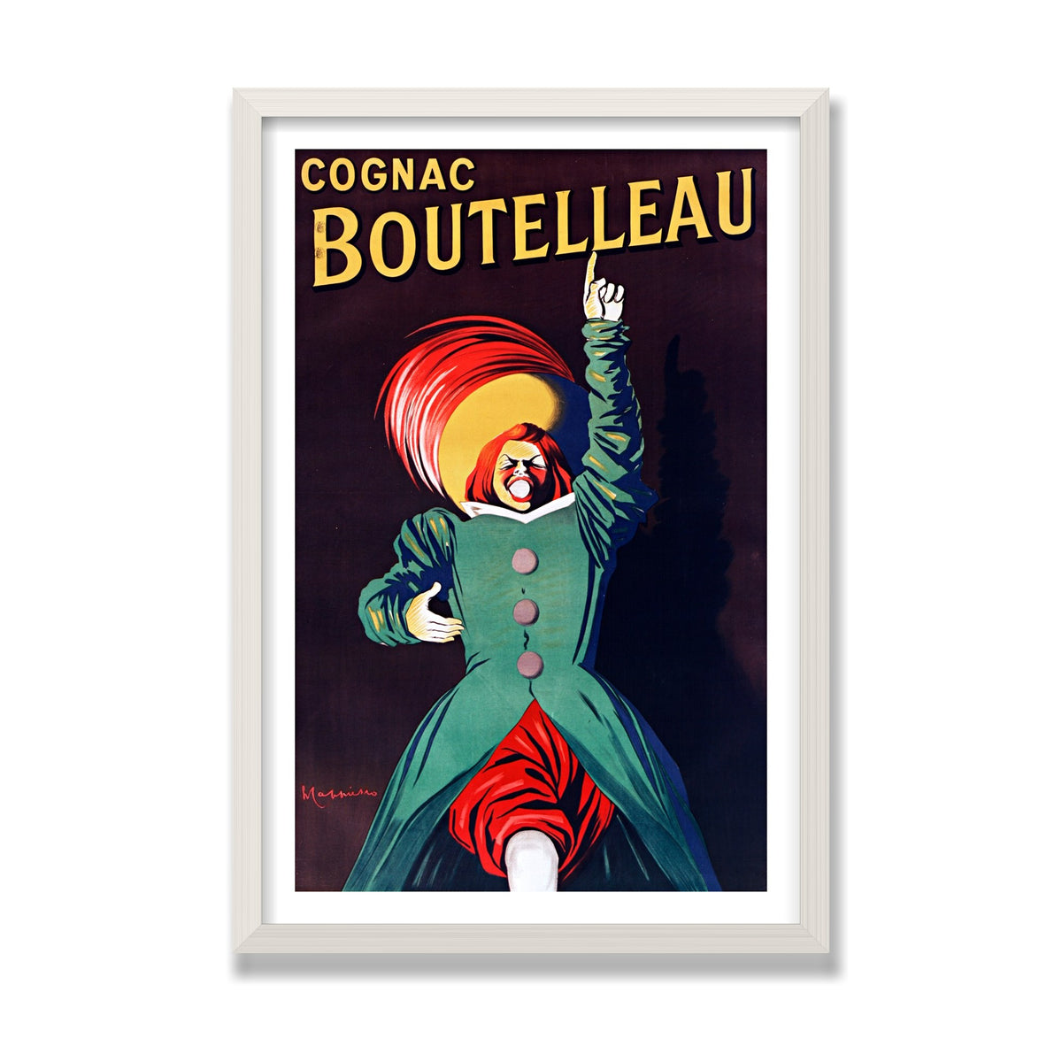 Cognac Boutelleau, 16 × 24 in, White Oak frame