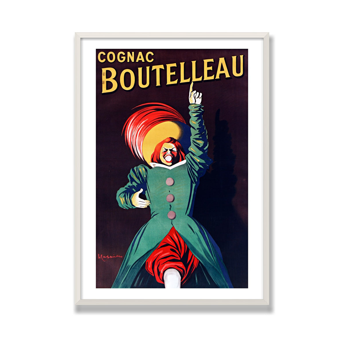 Cognac Boutelleau, 28 × 40 in, White Oak frame