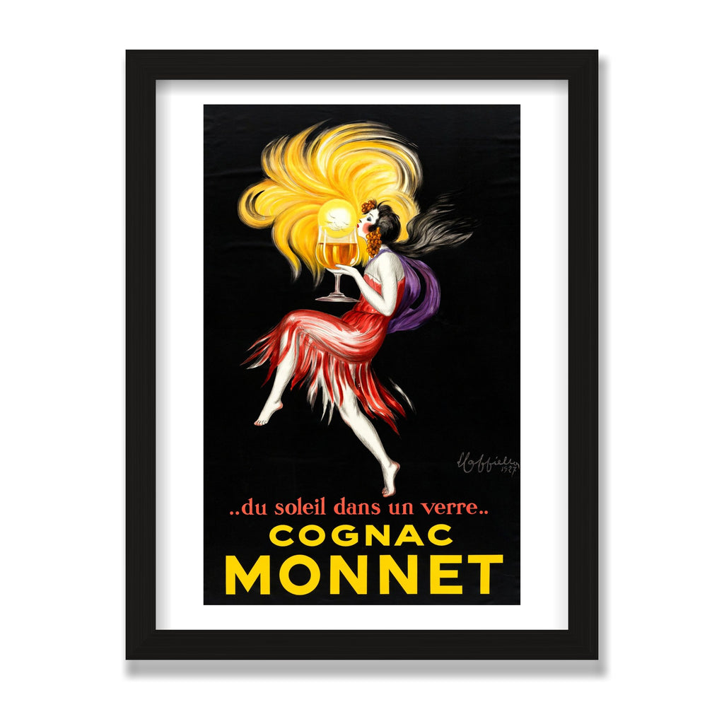 Cognac Monnet, 12 × 16 in, Black Oak frame