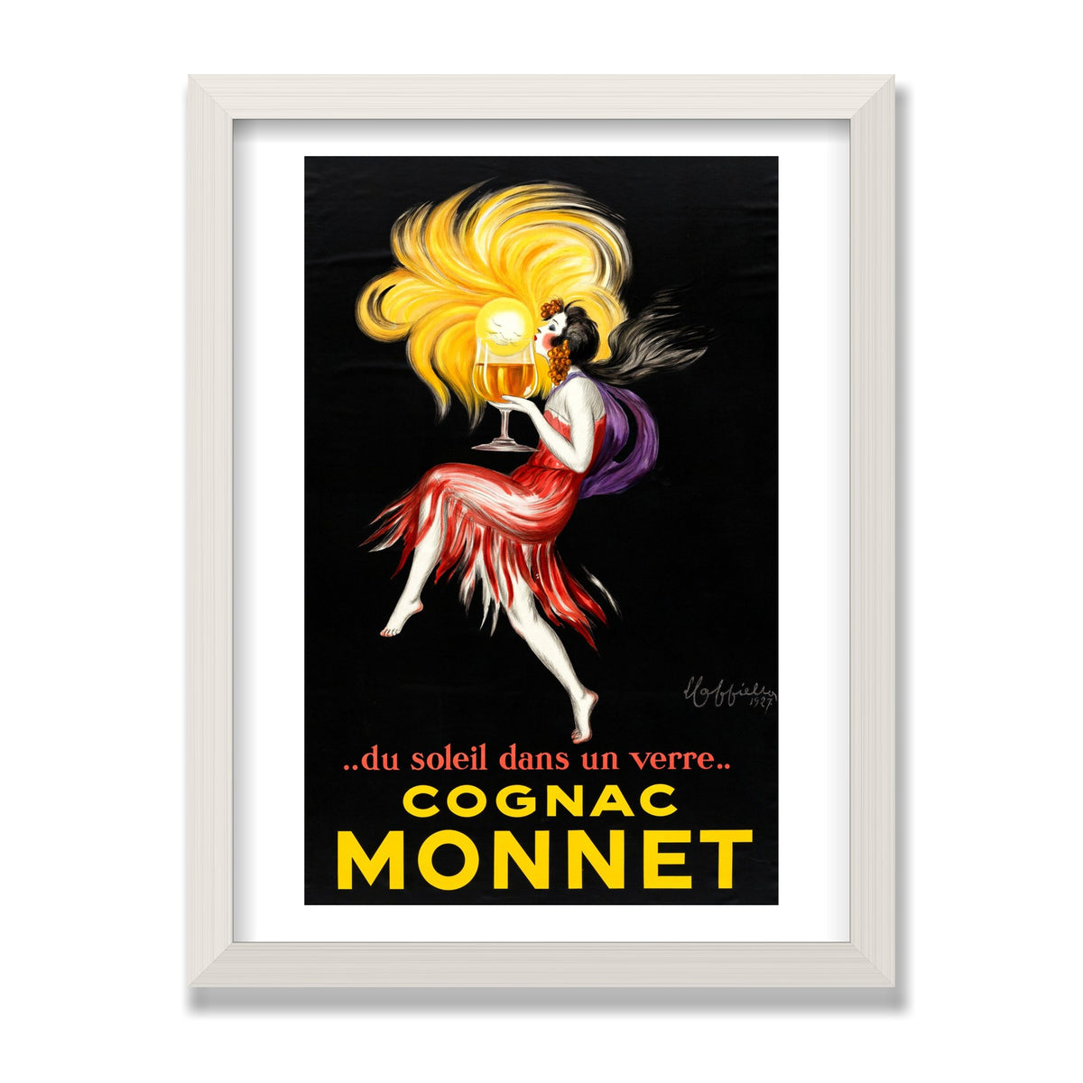 Cognac Monnet, 12 × 16 in, White Oak frame