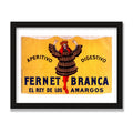 Fernet-Branca, 12 × 16 in, Black Oak frame