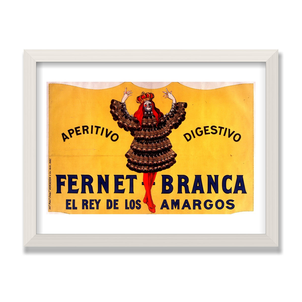Fernet-Branca, 12 × 16 in, White Oak frame
