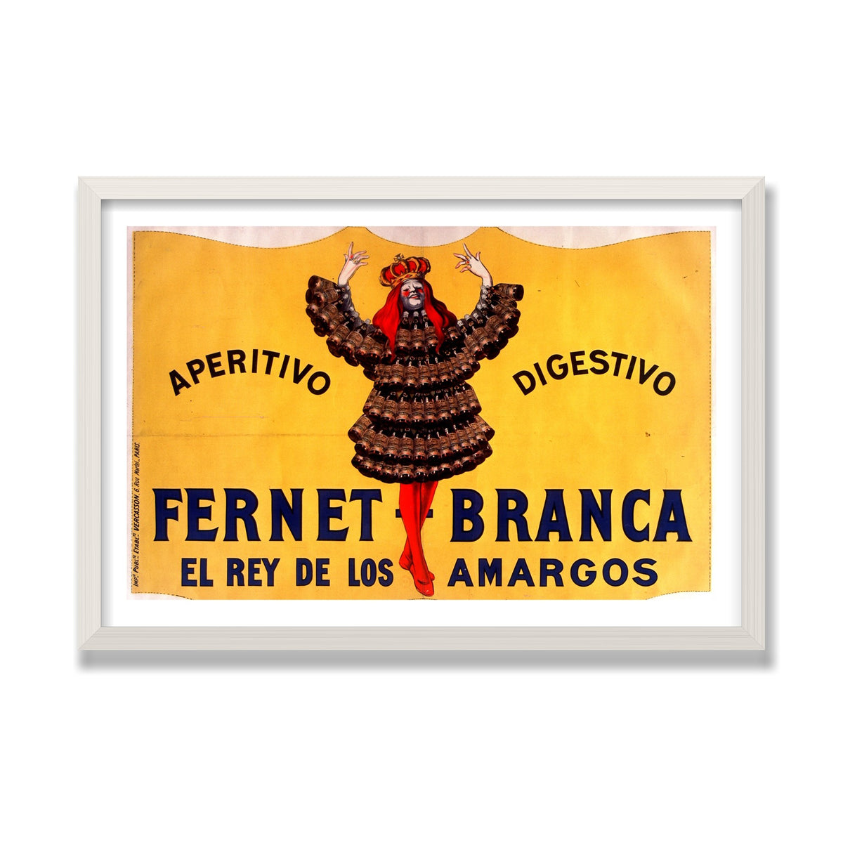 Fernet-Branca, 16 × 24 in, White Oak frame