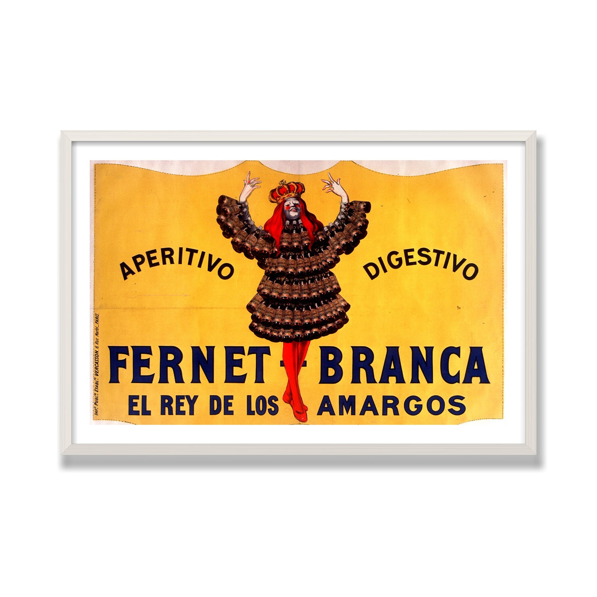 Fernet-Branca, 24 × 36 in, White Oak frame