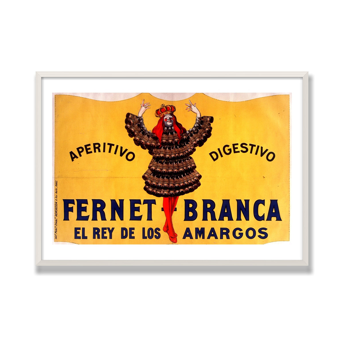 Fernet-Branca, 28 × 40 in, White Oak frame