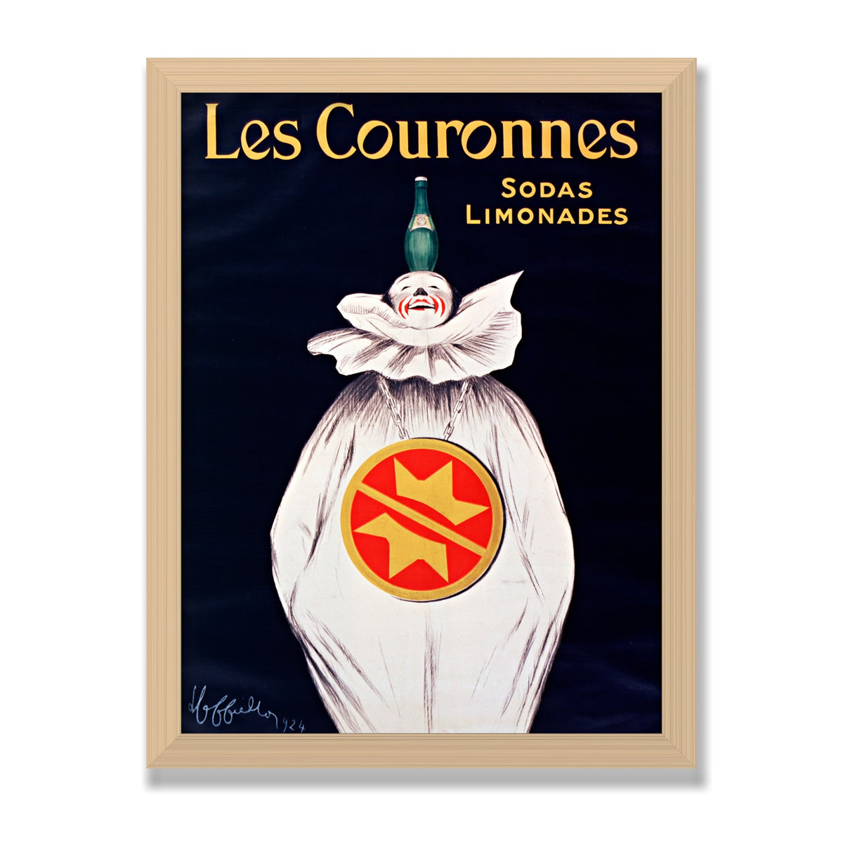 Les Couronnes, 12 × 16 in, Natural Oak frame