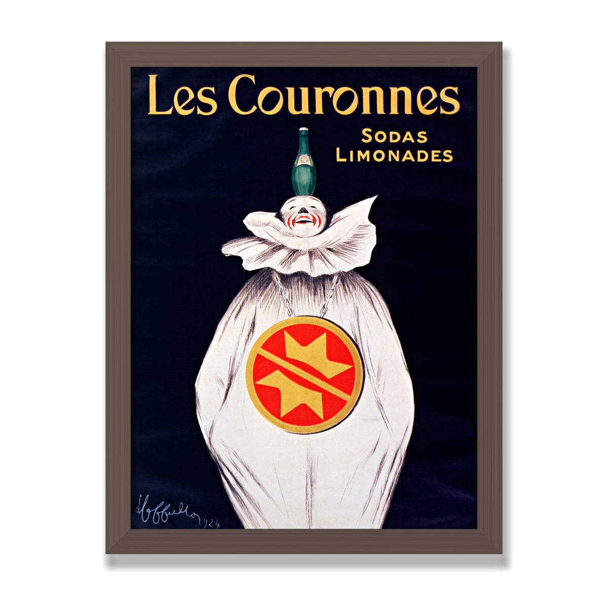 Les Couronnes, 12 × 16 in, Walnut frame
