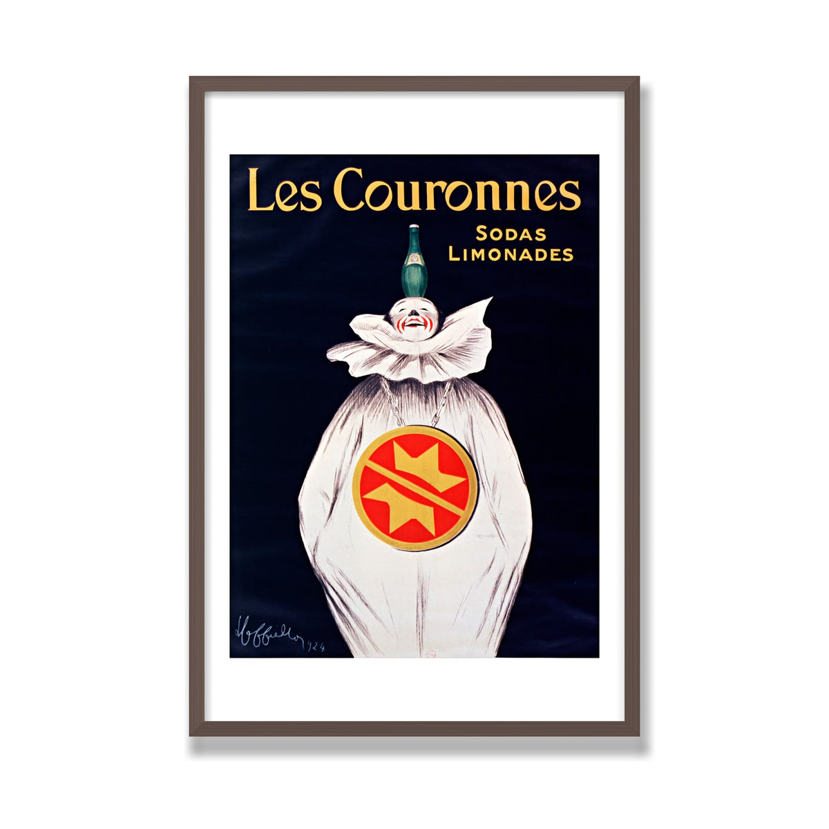 Les Couronnes, 24 × 36 in, Walnut frame