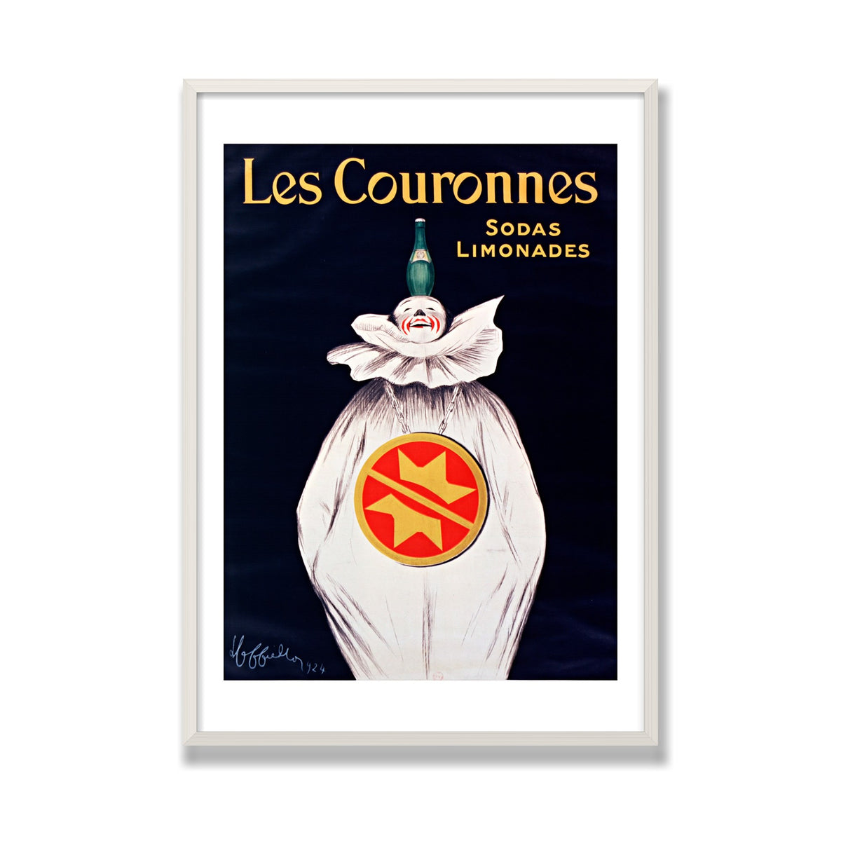 Les Couronnes, 28 × 40 in, White Oak frame