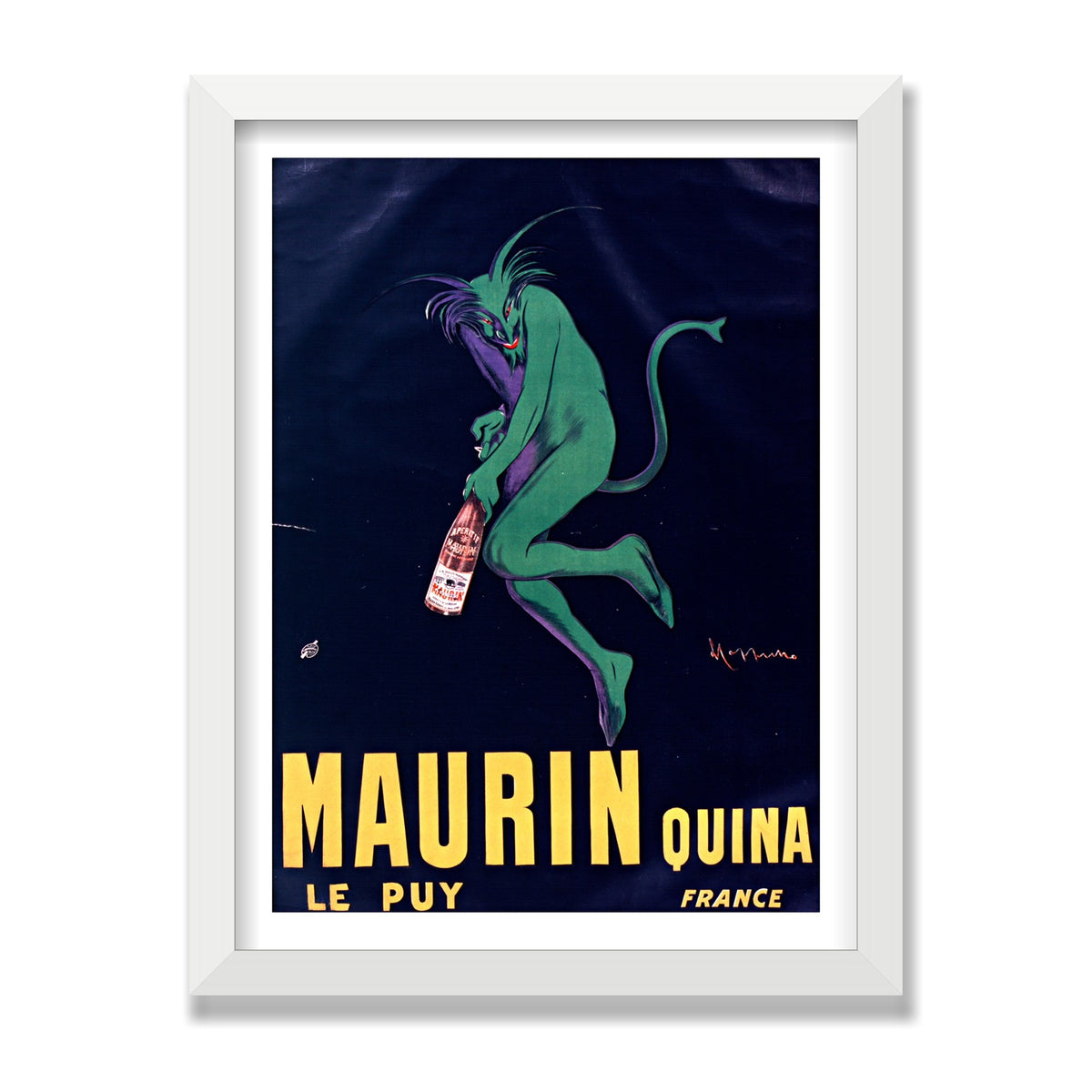 Maurin Quina, 12 × 16 in, White Satin frame