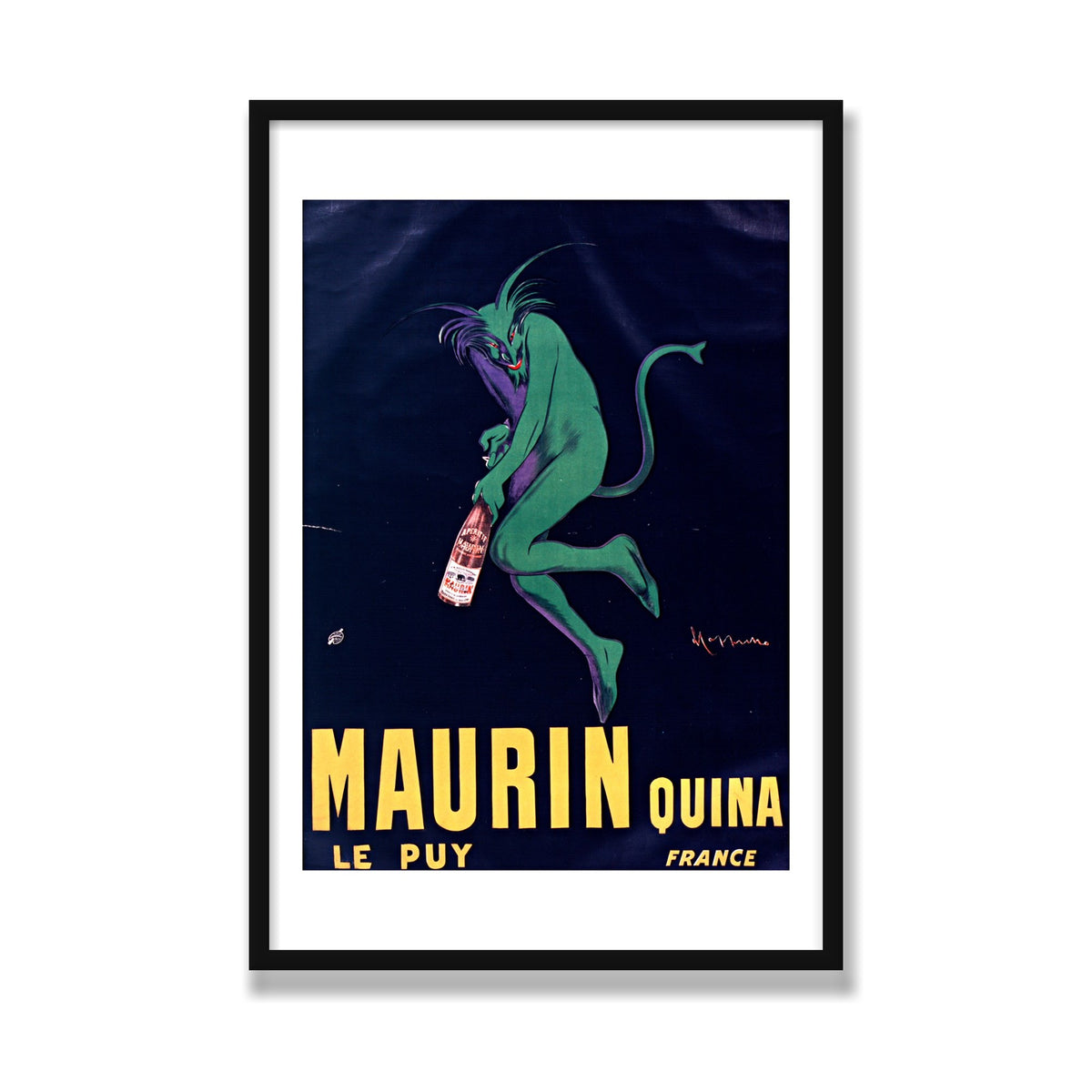 Maurin Quina, 24 × 36 in, Black Satin frame