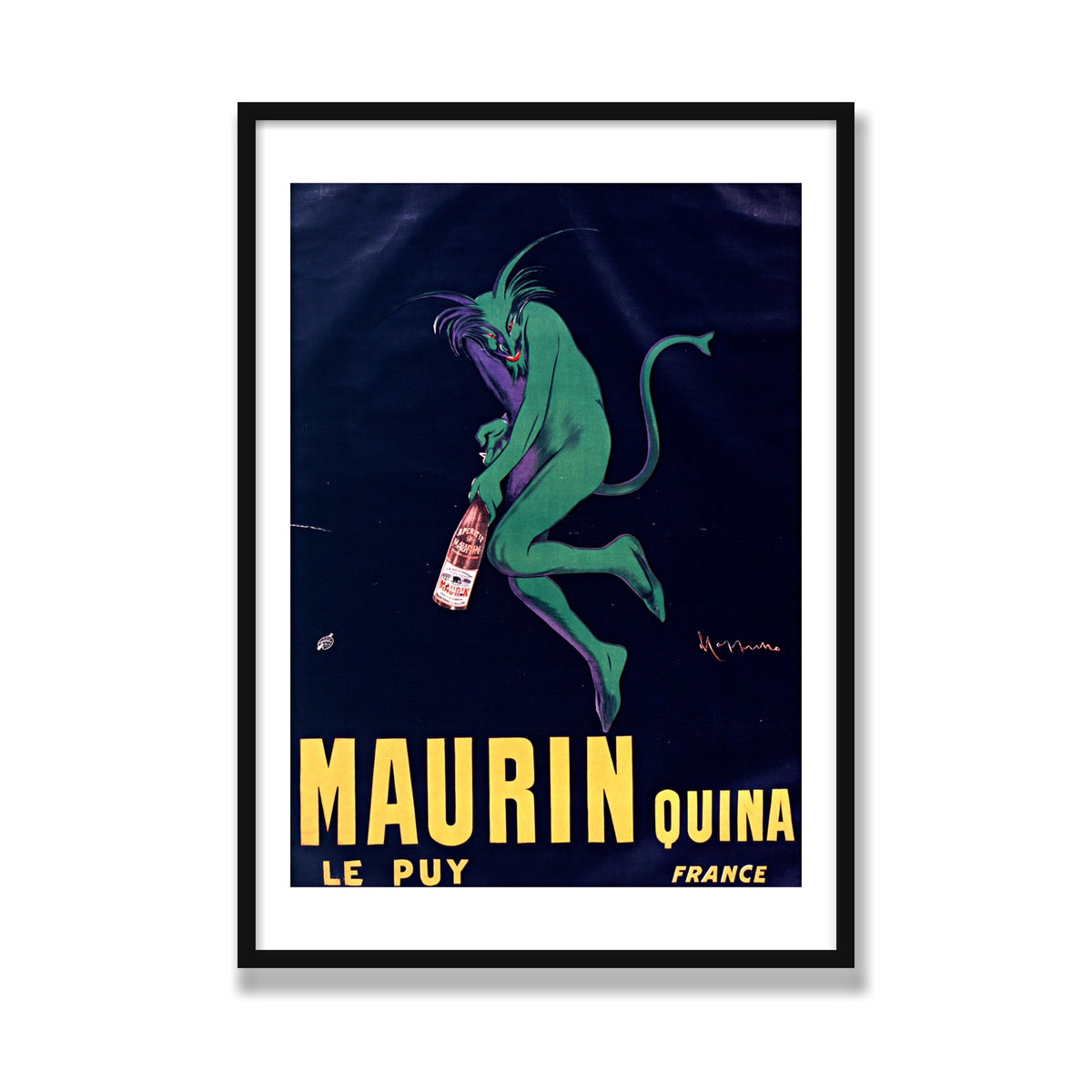 Maurin Quina, 28 × 40 in, Black Satin frame