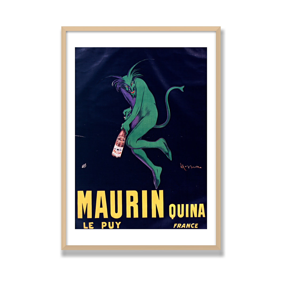 Maurin Quina, 28 × 40 in, Natural Oak frame