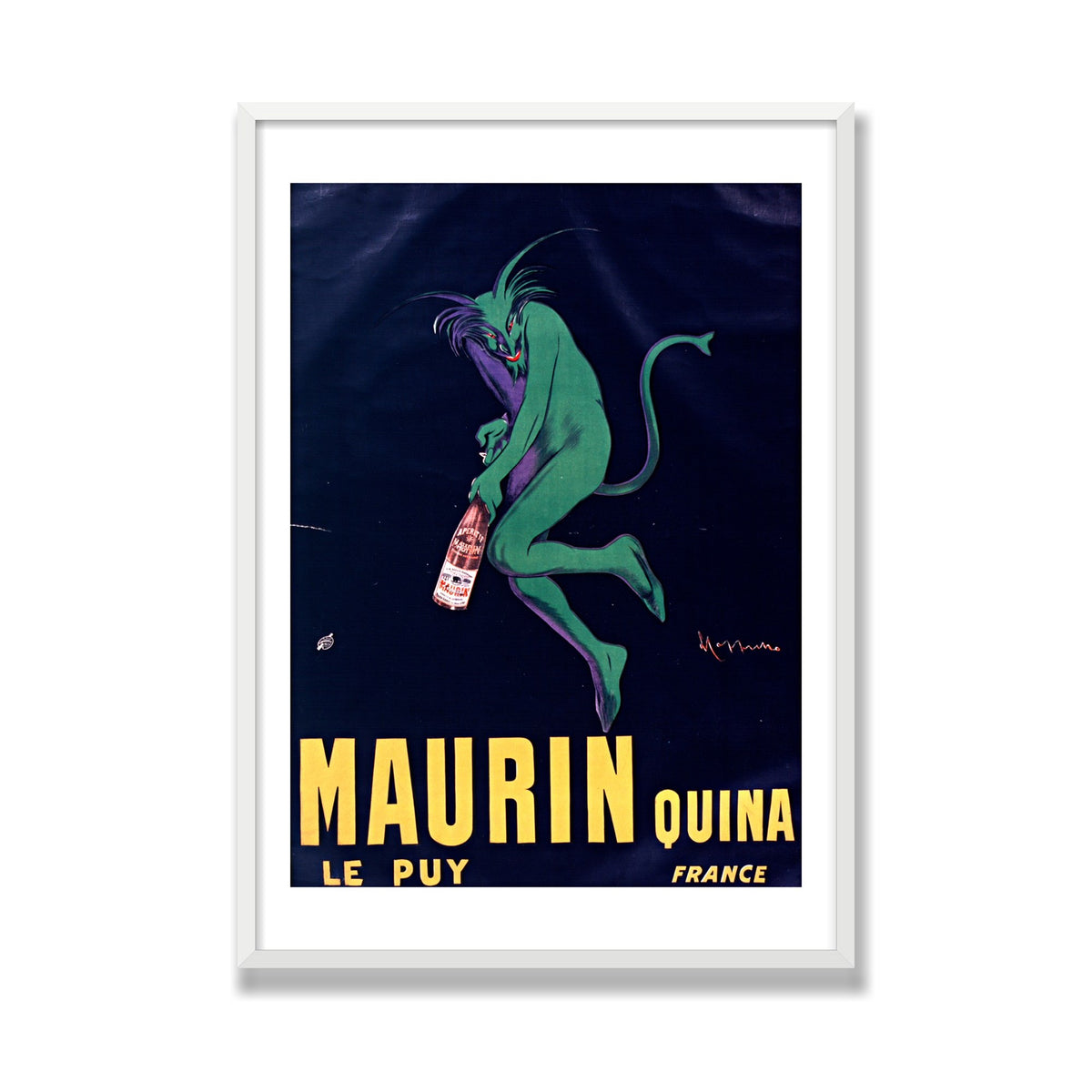 Maurin Quina, 28 × 40 in, White Satin frame