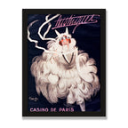 Mistinguett, 12 × 16 in, Black Oak frame