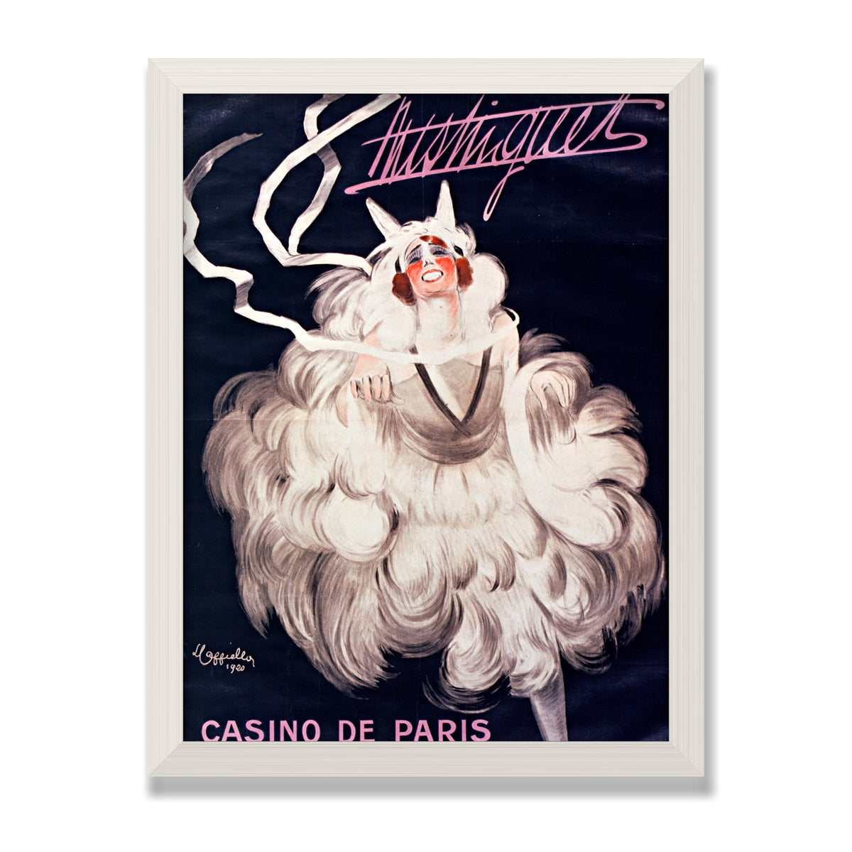 Mistinguett, 12 × 16 in, White Oak frame