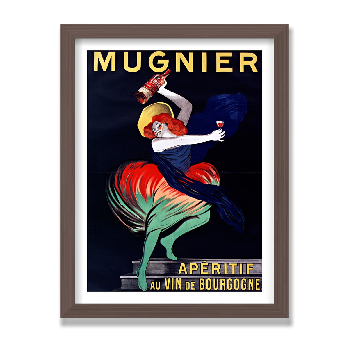 Mugnier Apéritif, 12 × 16 in, Walnut frame
