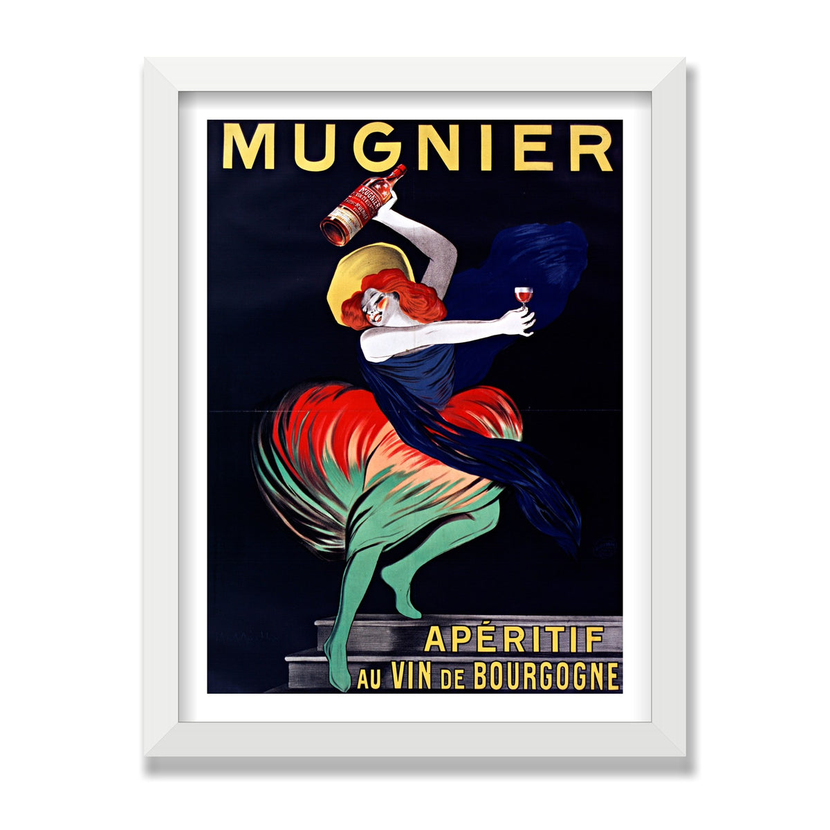 Mugnier Apéritif, 12 × 16 in, White Satin frame