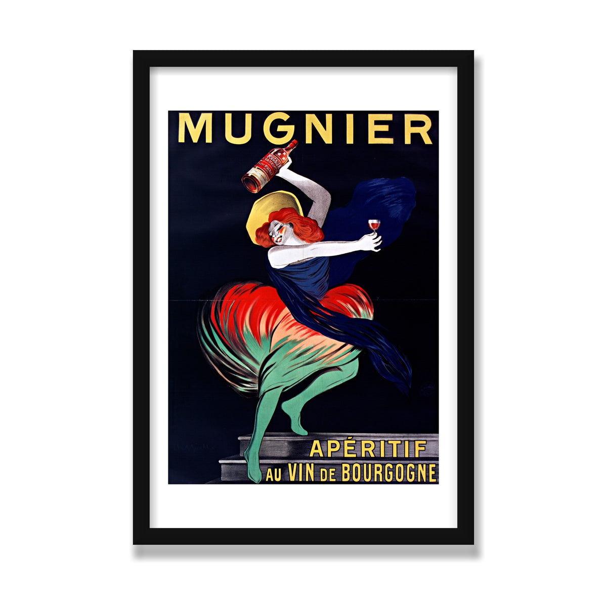 Mugnier Apéritif, 16 × 24 in, Black Satin frame