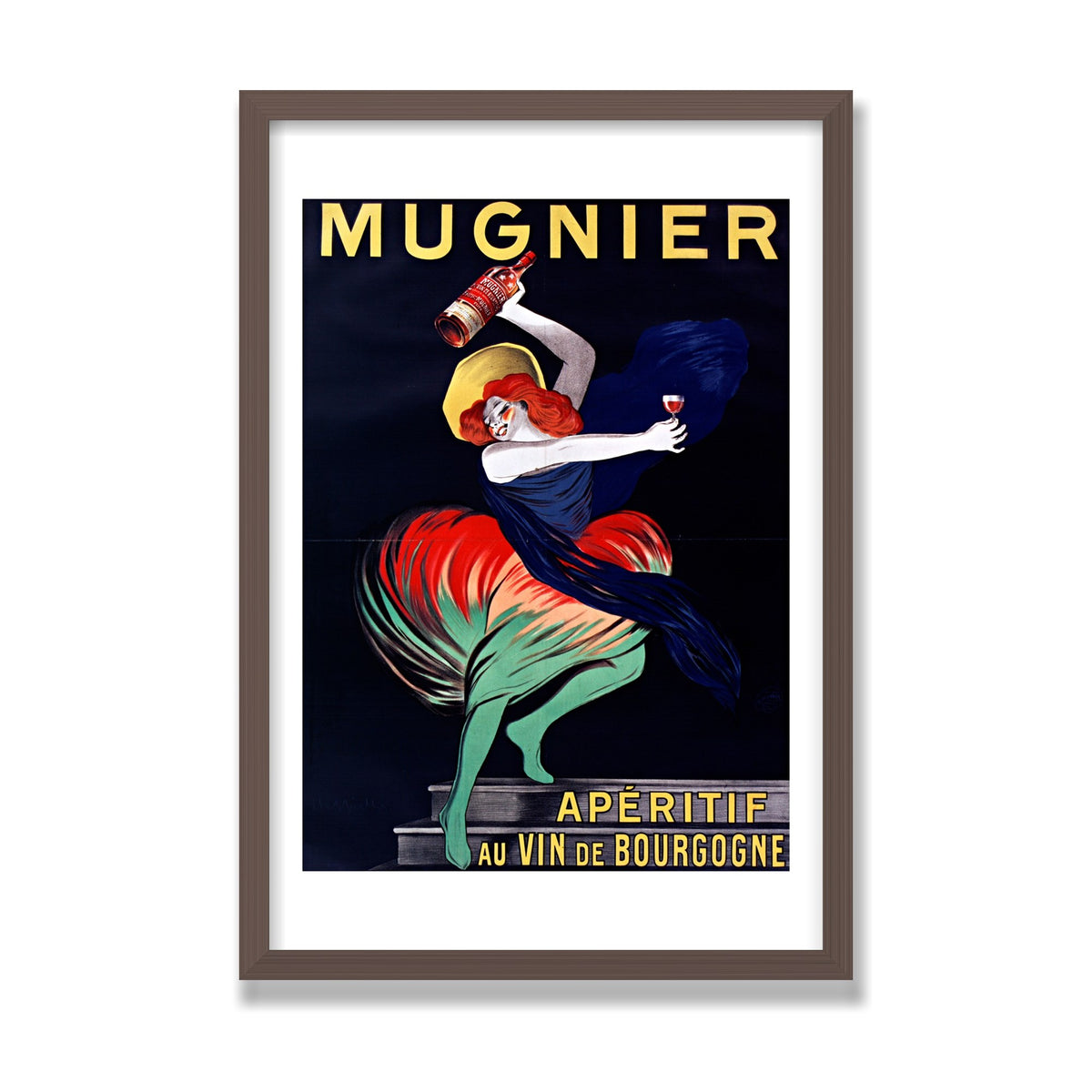 Mugnier Apéritif, 16 × 24 in, Walnut frame