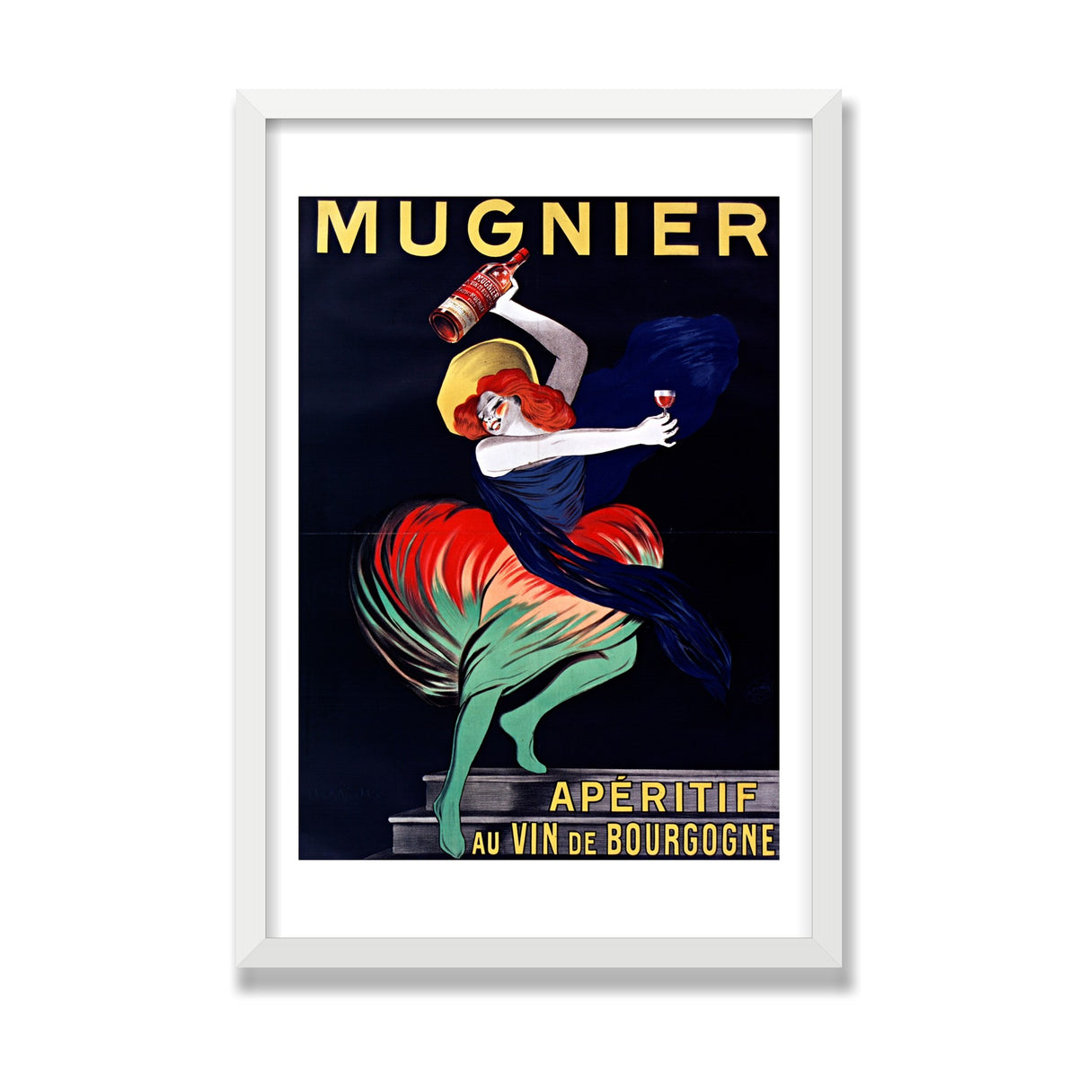 Mugnier Apéritif, 16 × 24 in, White Satin frame