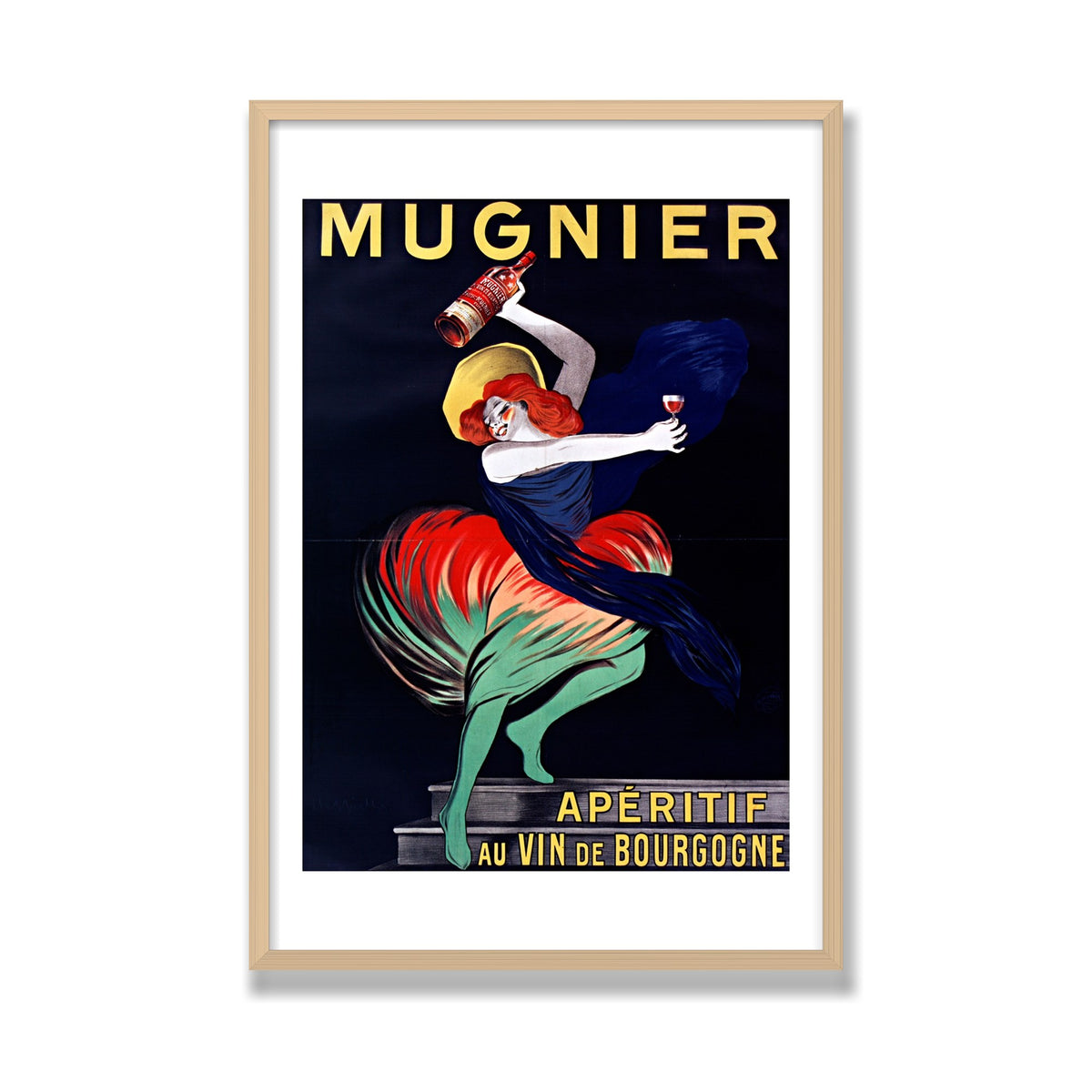 Mugnier Apéritif, 24 × 36 in, Natural Oak frame