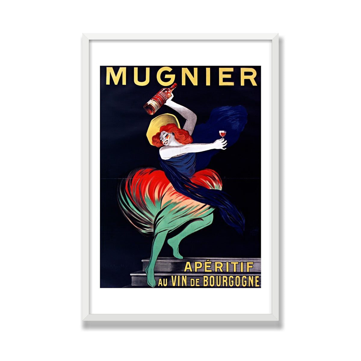 Mugnier Apéritif, 24 × 36 in, White Satin frame
