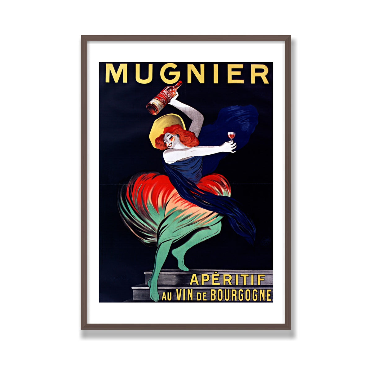 Mugnier Apéritif, 28 × 40 in, Walnut frame