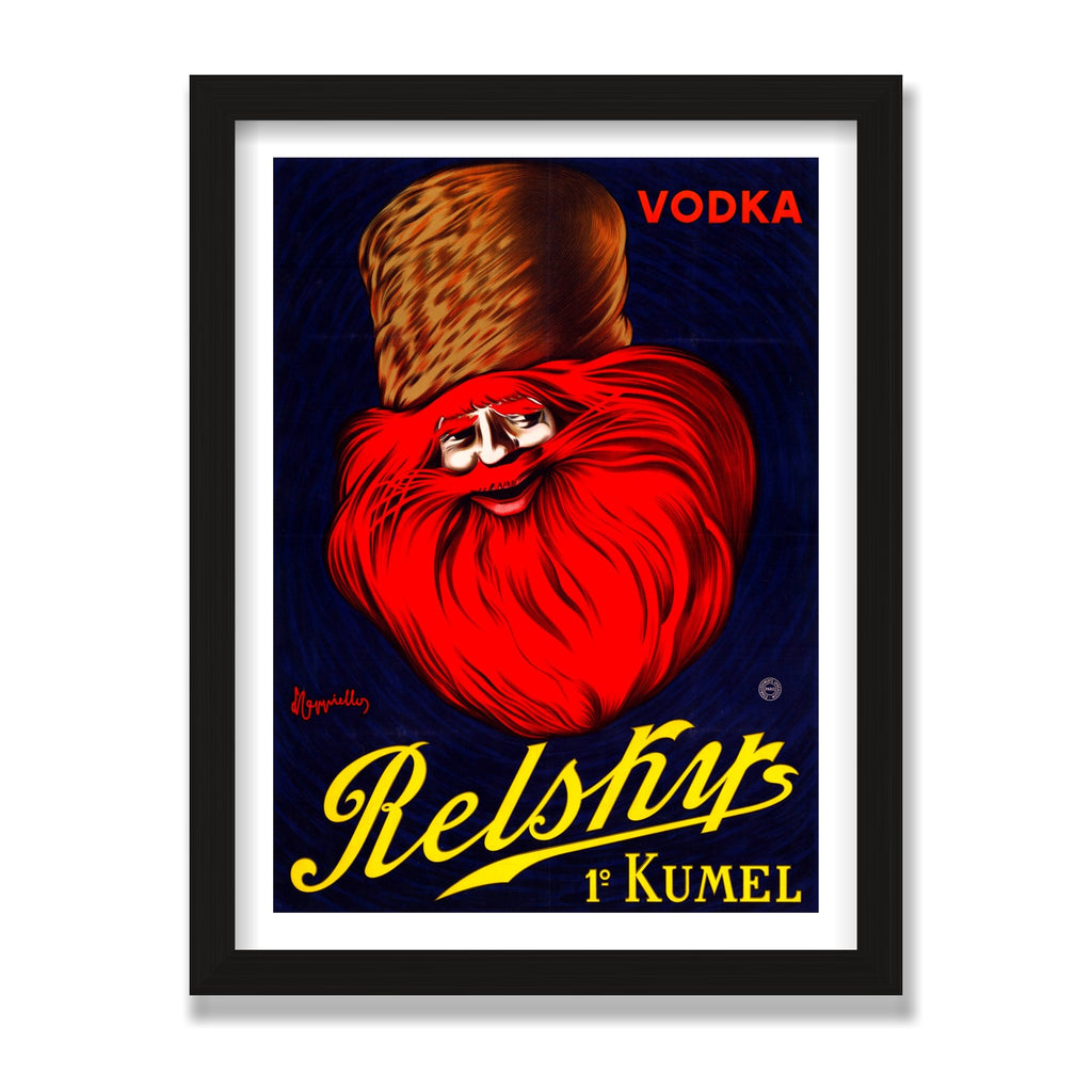 Vodka Relskys, 12 × 16 in, Black Oak frame