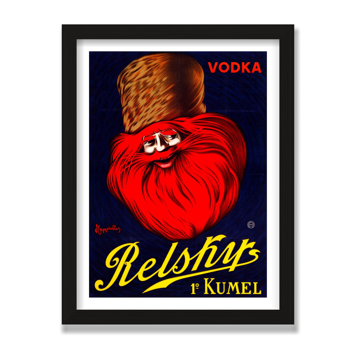 Vodka Relskys, 12 × 16 in, Black Oak frame