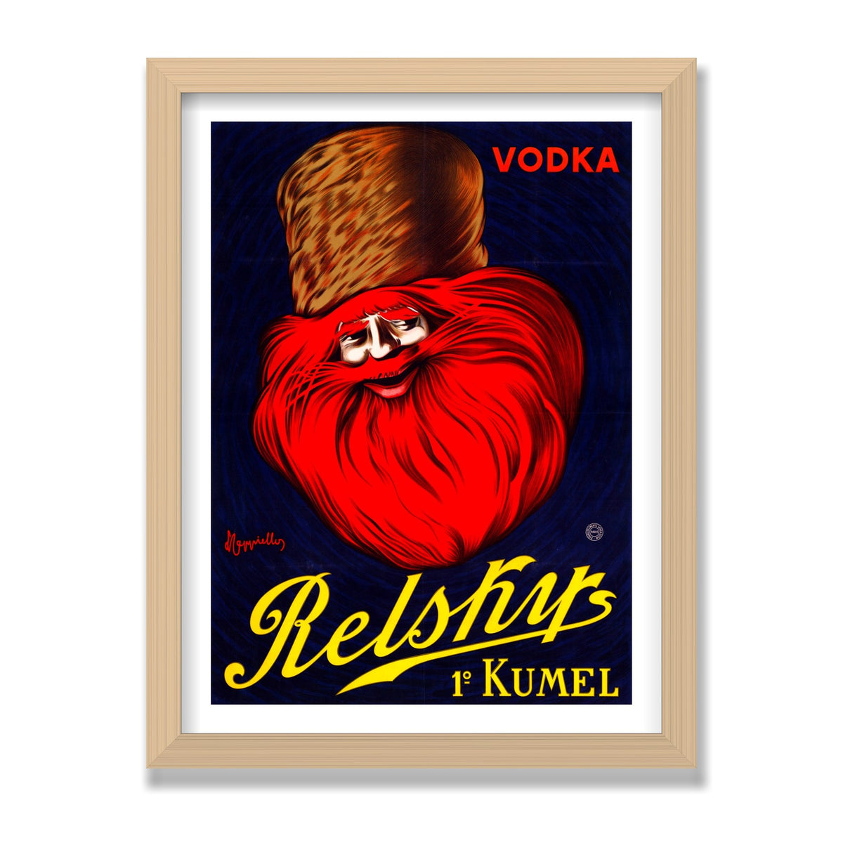 Vodka Relskys, 12 × 16 in, Natural Oak frame
