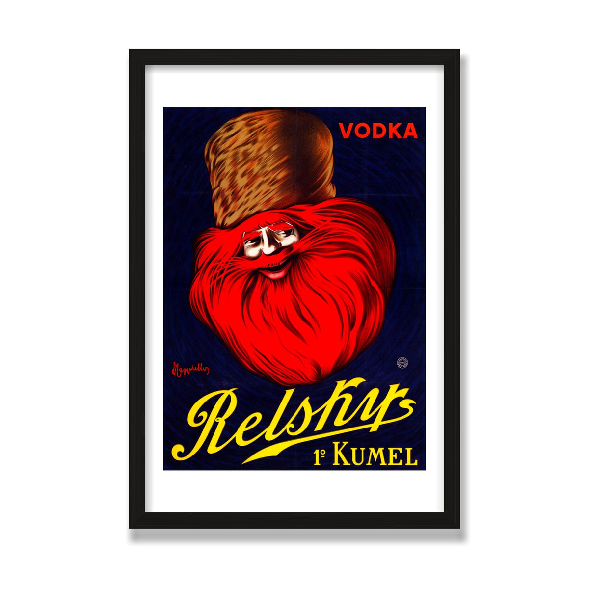 Vodka Relskys, 16 × 24 in, Black Oak frame