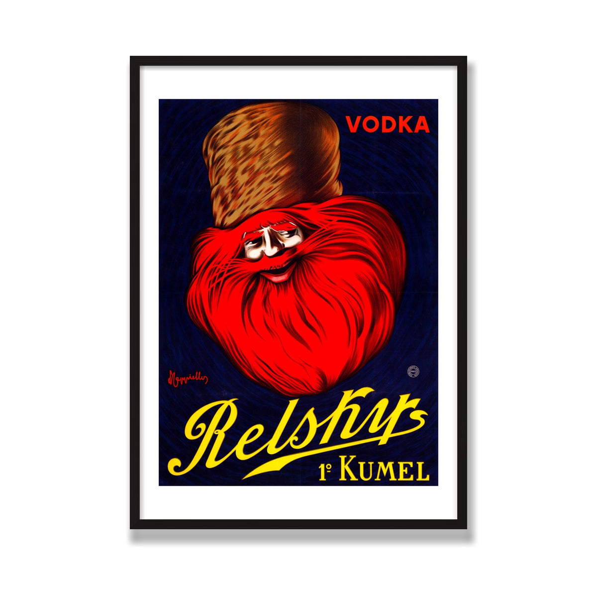 Vodka Relskys, 28 × 40 in, Black Oak frame