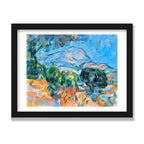 Mont Sainte-Victoire, 12 × 16 in, Black Oak frame