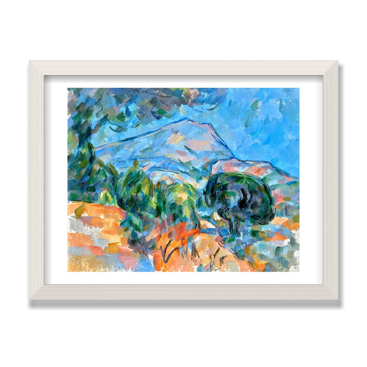 Mont Sainte-Victoire, 12 × 16 in, White Oak frame